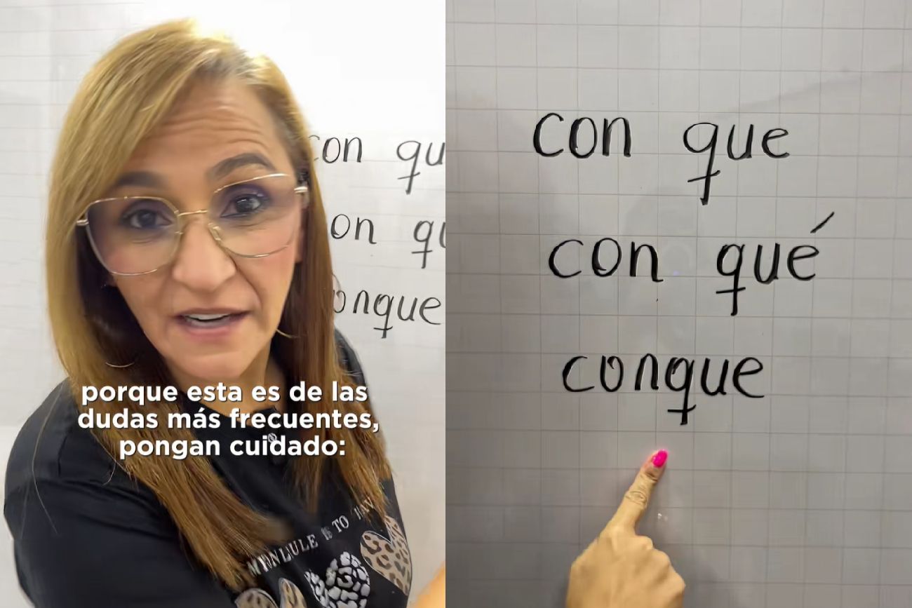 Una profesora explicó cómo diferenciar "con que", "con qué" y "conque" y es viral