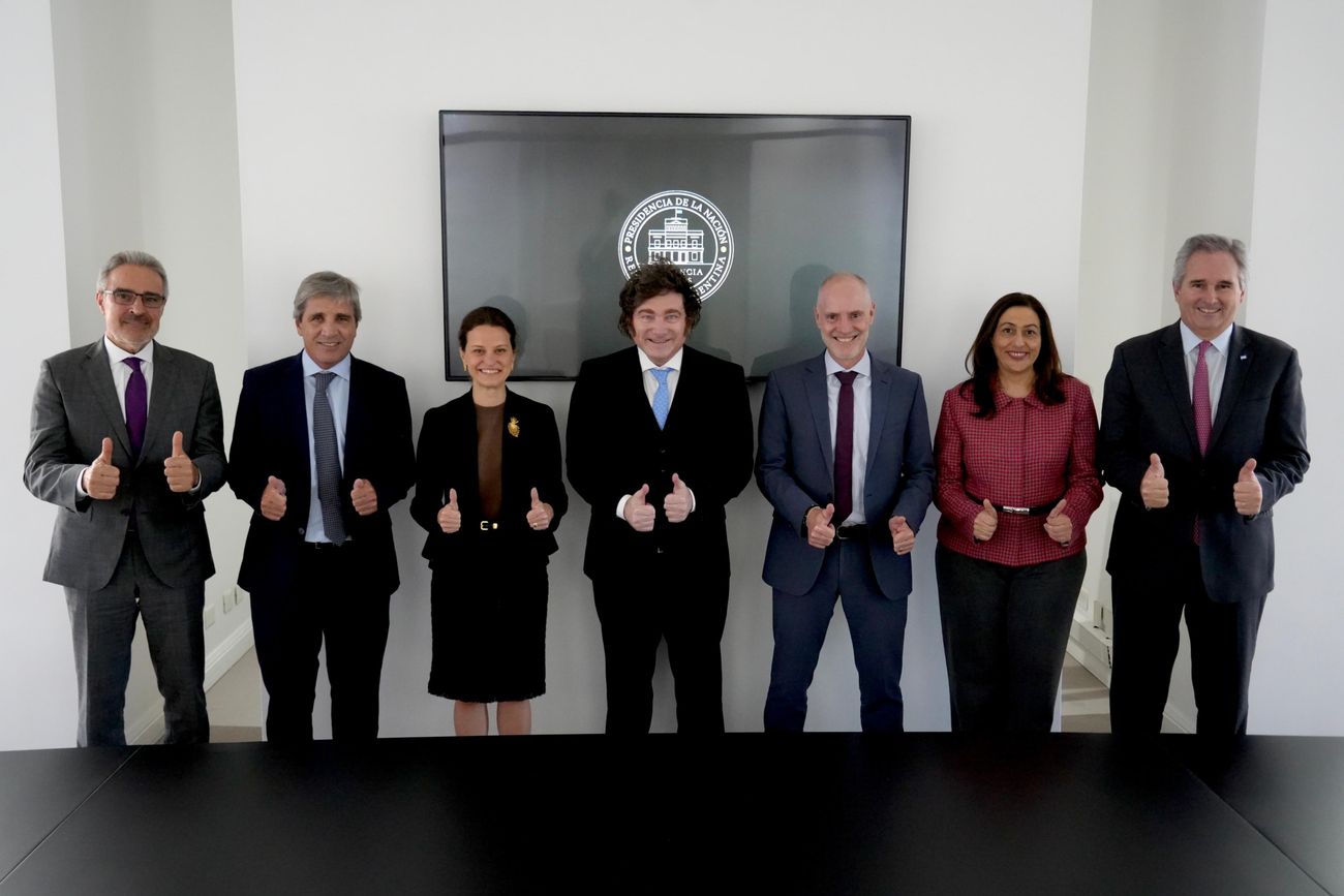 El presidente recibió a la cúpula del Banco Mundial en Olivos