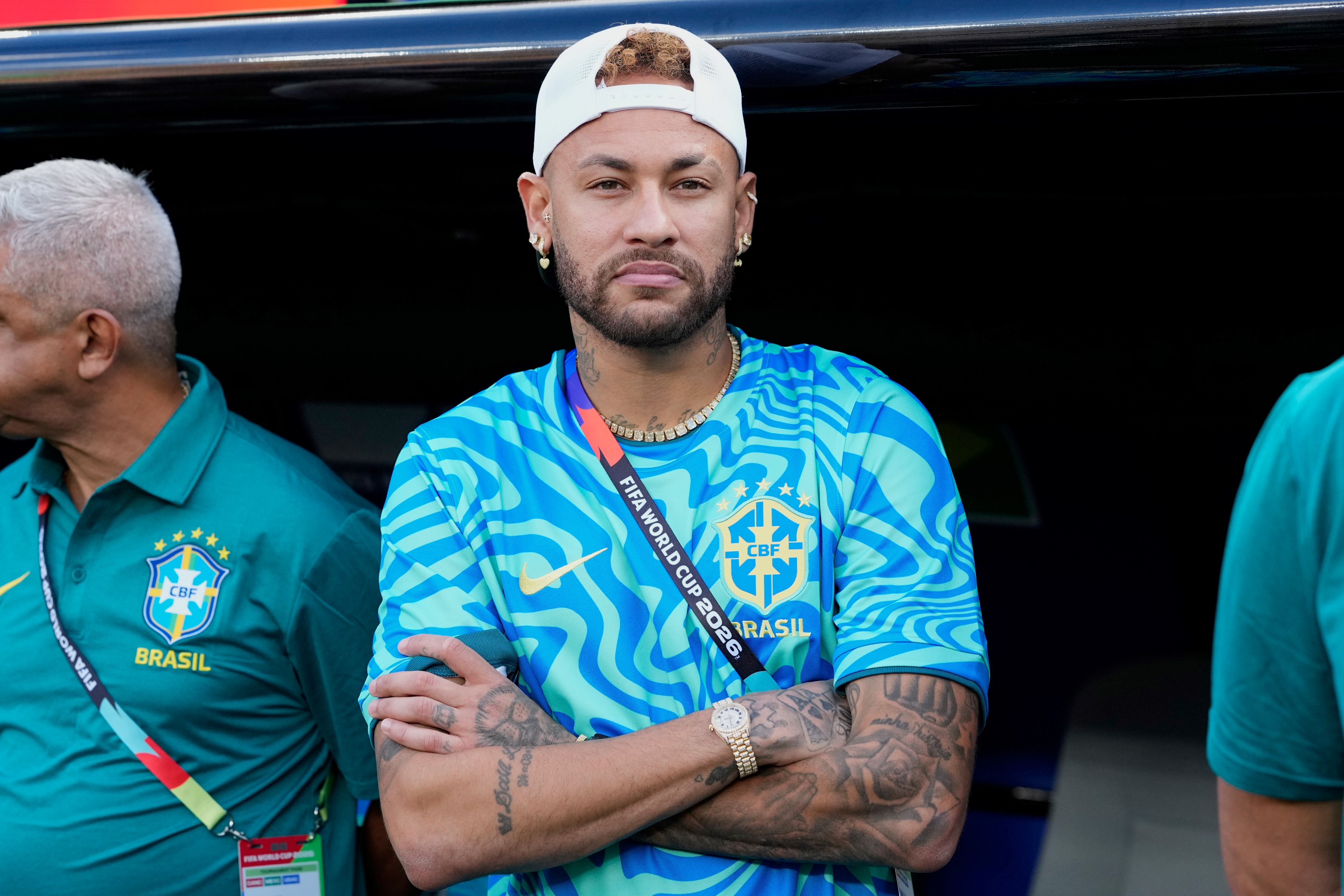 Neymar, delantero de Brasil.
