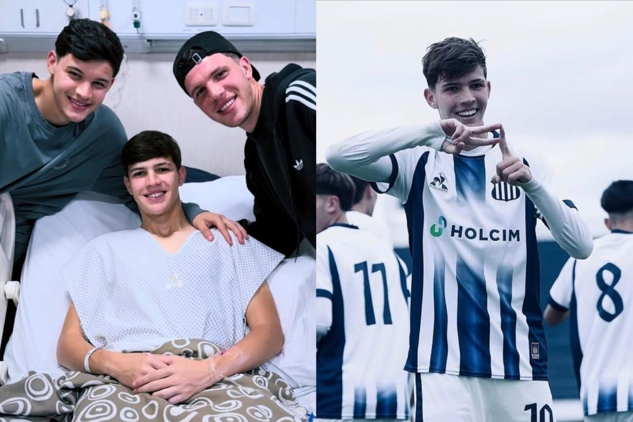Juvenil de sexta división. El pibe, que es enganche, fue operado hace unos días de una lesión de rodilla.  