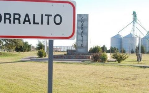 Acceso a la localidad de Corralito, en el departamento Tercero Arriba.