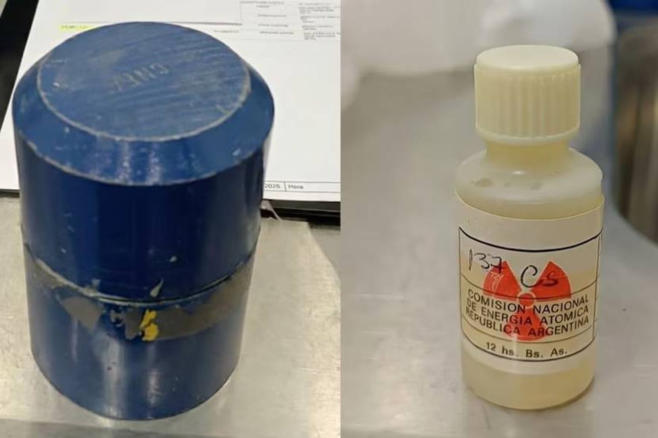 Cesio-137, fuente radiactiva desaparecido en Rosario. (ARN)