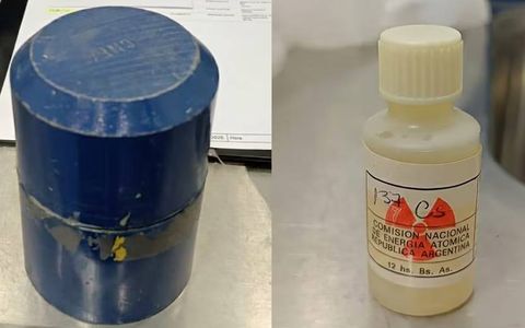 Cesio-137, fuente radiactiva.