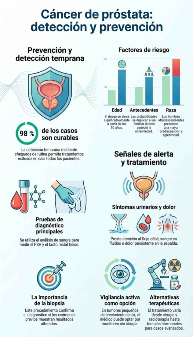 Cáncer de próstata. Uno de cada cuatro hombres lo padecerá alguna vez. 