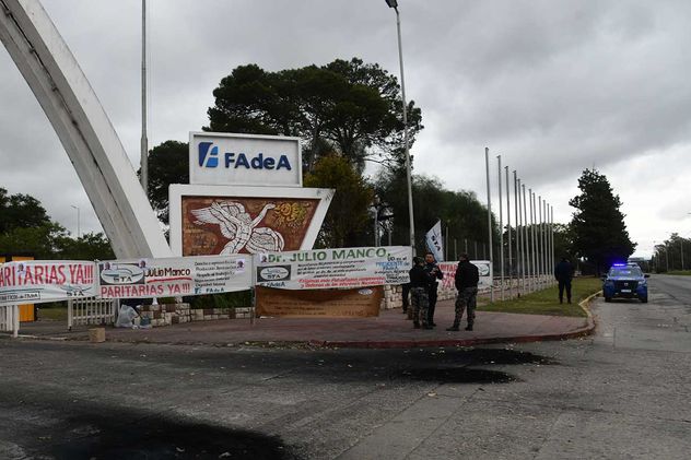 Protesta de los empleados de FADEA.
