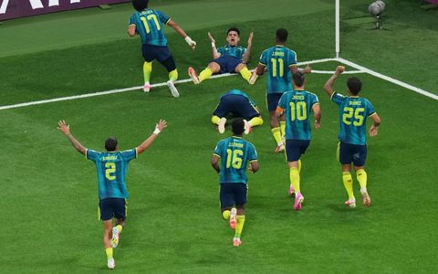 Luis Díaz y Colombia festejan.