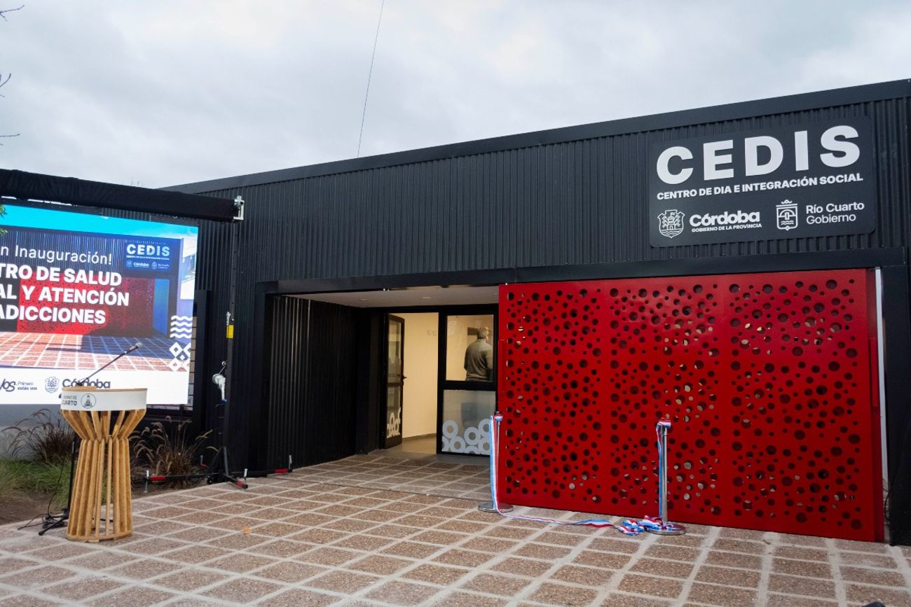 El Cedis, centro de tratamiento de adicciones inaugurado este jueves en Río Cuarto.