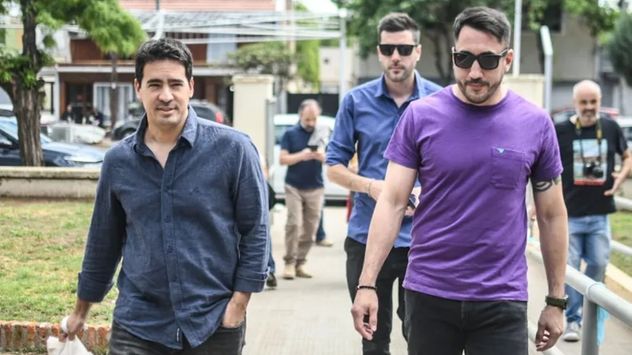 Adrián Ravier junto a Nicolás Boschi, caras visibles de La Libertad Avanza en La Pampa.
