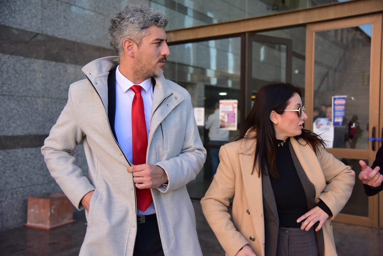 Angelo Giorgetti y Marina Romano, abogados defensores de Soledad Andreani, en Tribunales 2.