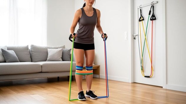 Las bandas elásticas y las mancuernas son dos de los elementos más utilizados para entrenar en casa y mejorar la fuerza, la movilidad y la resistencia.