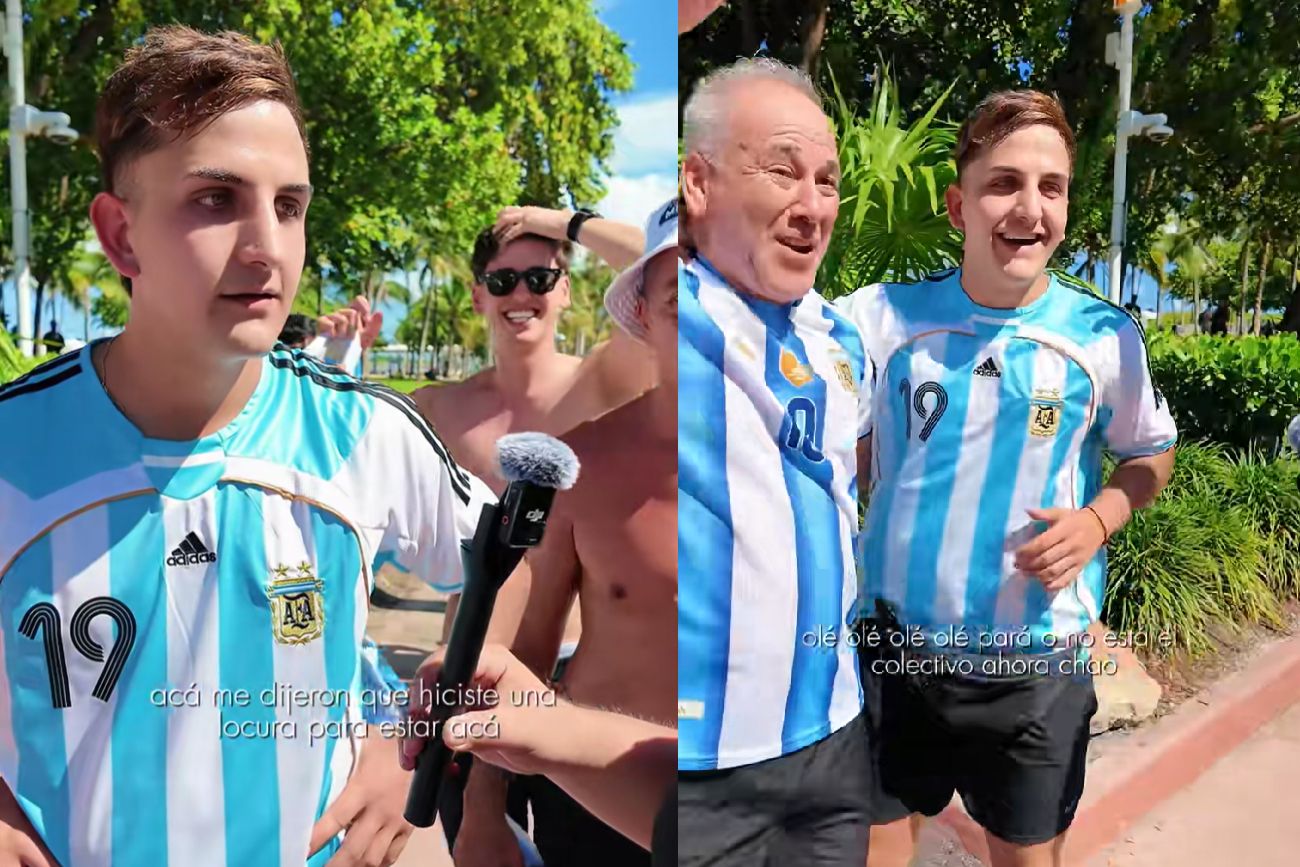 Vendió el auto para viajar al Mundial 2026.