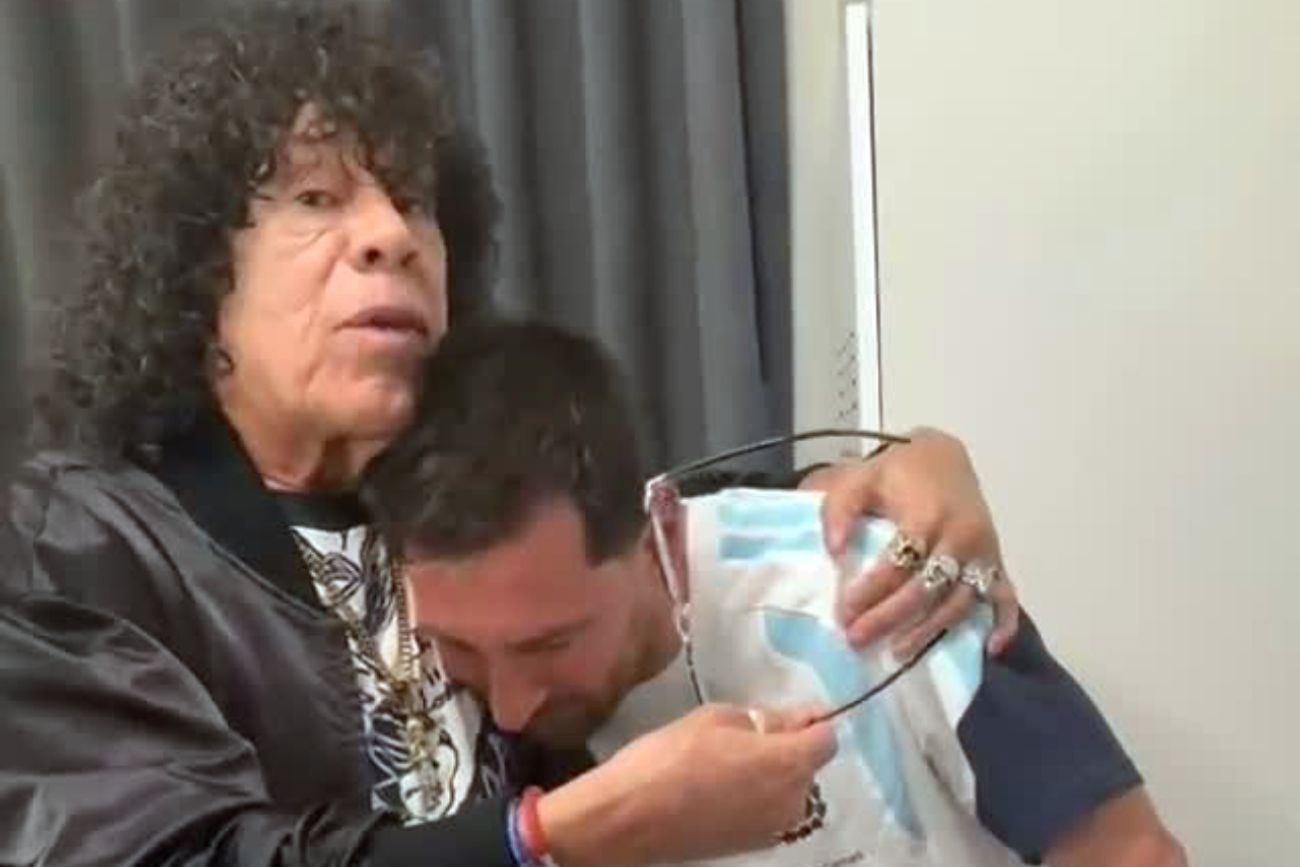 La Mona Jiménez cumplió su sueño de conocer a Leo Messi.