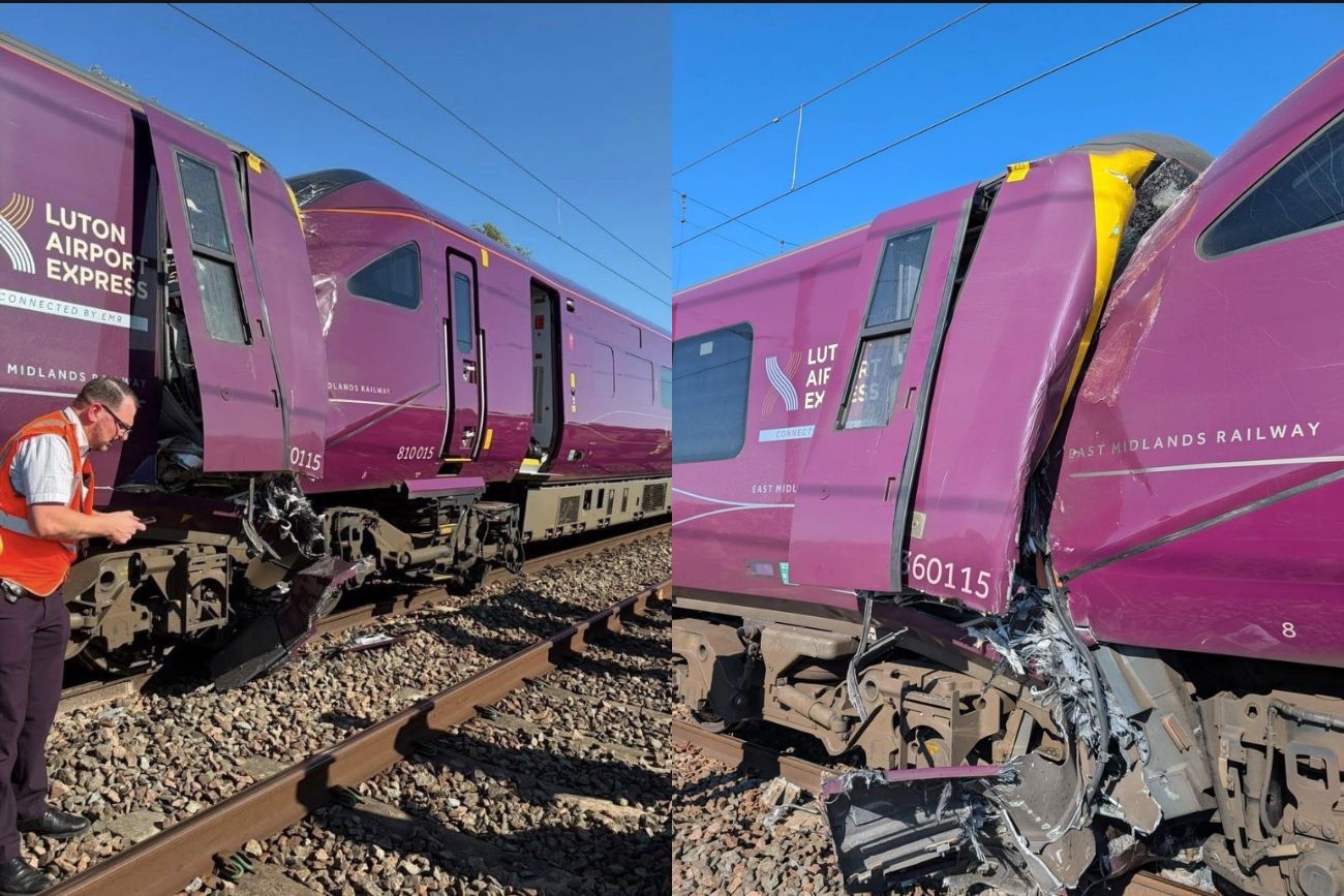 Tragedia ferroviaria en Inglaterra: un muerto y 89 heridos tras el choque de dos trenes cerca de Bedford. (@PolitlcsUK)