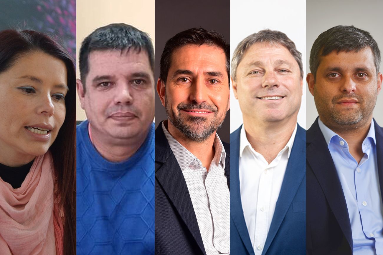 Intendentes hablaron del pago del medio aguinaldo: Contini, Balduzzi, Rambaldi,Haniewicz y Zárate.