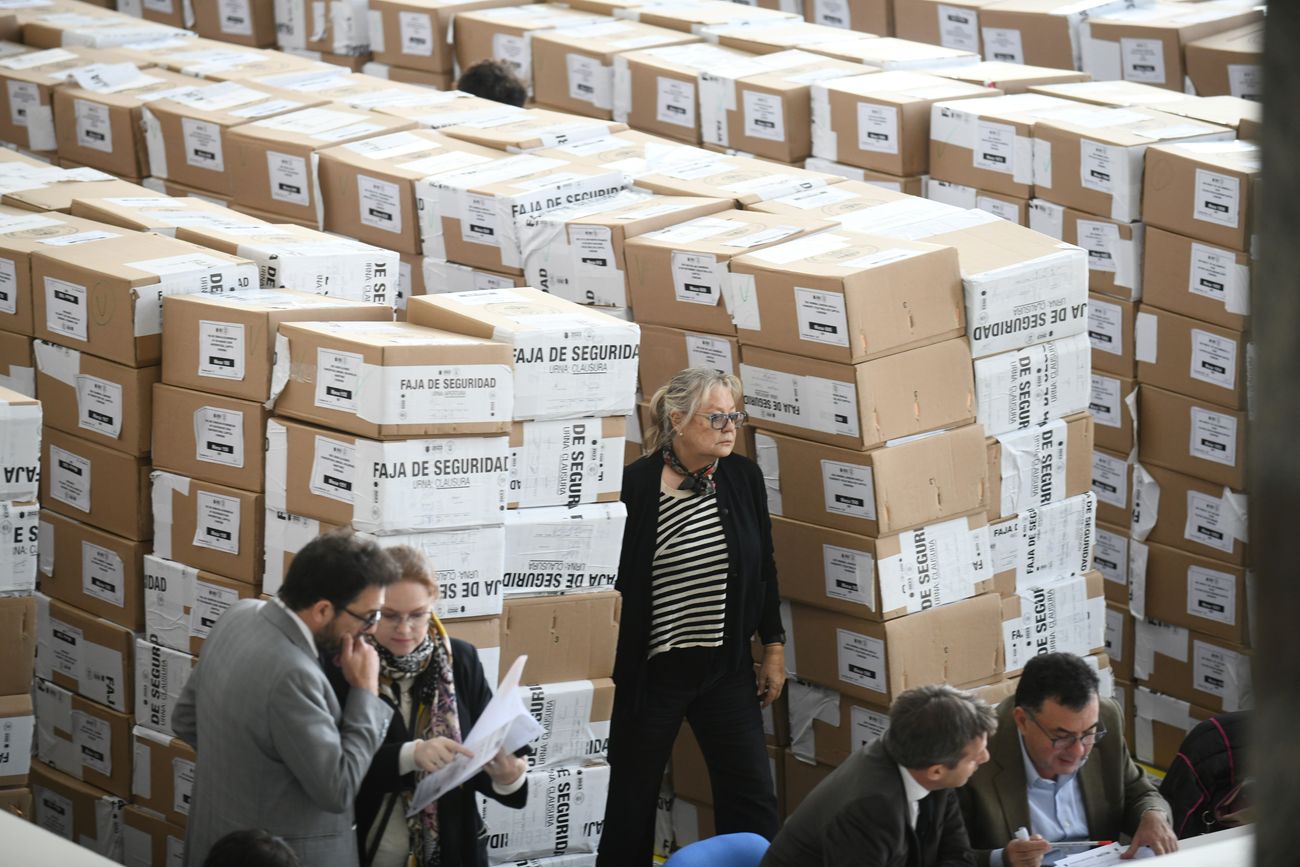 La jueza Marta Vidal en el escrutinio de 2023.