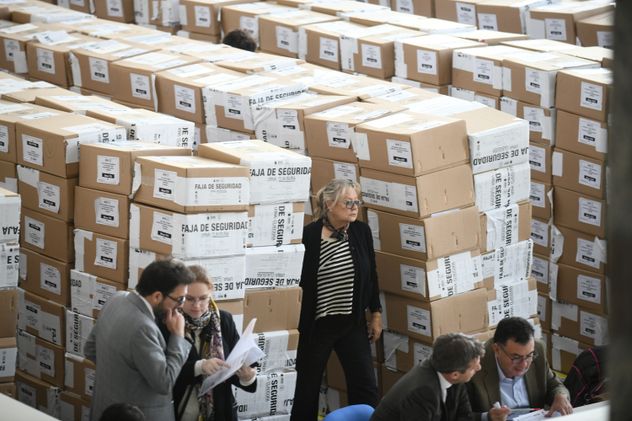 La jueza Marta Vidal en el escrutinio de 2023.
