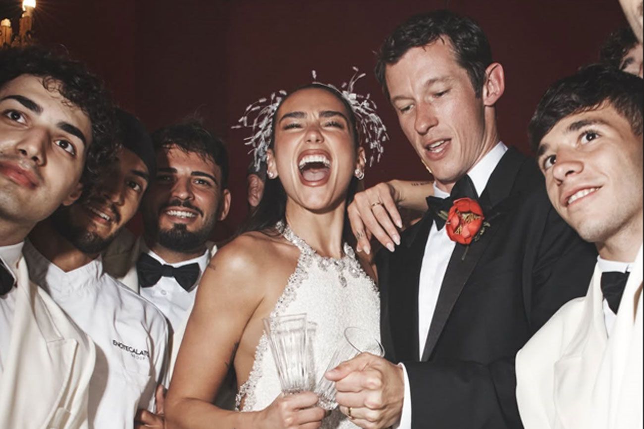 El casamiento de Dua Lipa y Callum Turner. Foto: Instagram
