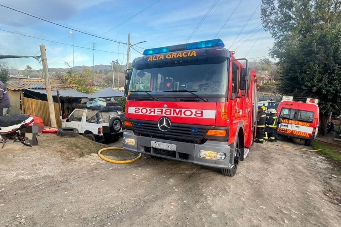 La zona donde se registró el incendio. (Policía)
