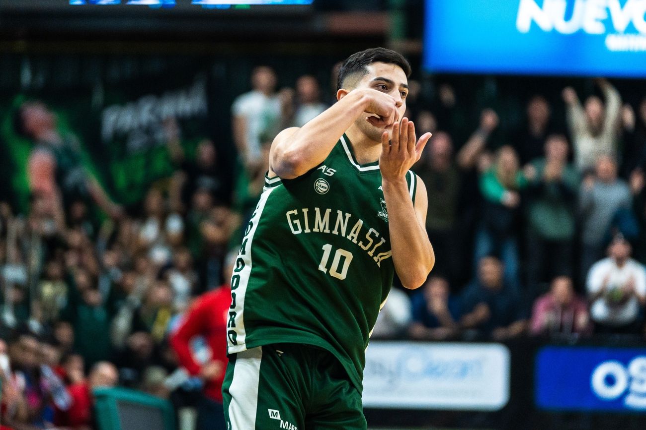 Gimnasia de Comodoro Rivadavia en las finales de la LNB.