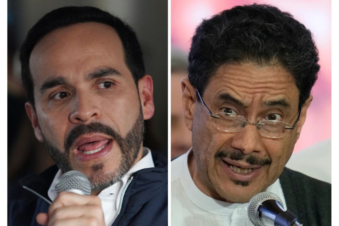 En esta combinación de fotos aparecen los candidatos presidenciales Abelardo de la Espriella, a la izquierda, e Iván Cepeda.
