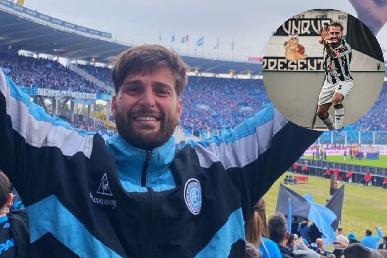 Diego Di Pietro, jugador cordobés y fanático de Belgrano.
