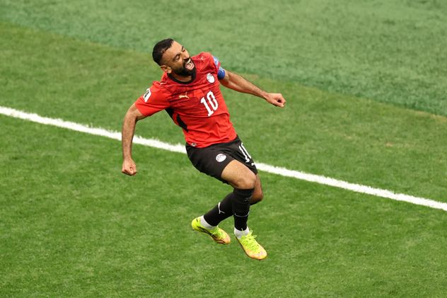 Mohamed Salah convirtió el 2-1 para Egipto.