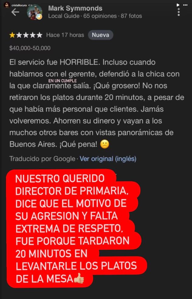 Denuncia por agresión: el director de un reconocido colegio inglés fue filmado atacando a una camarera en un bar