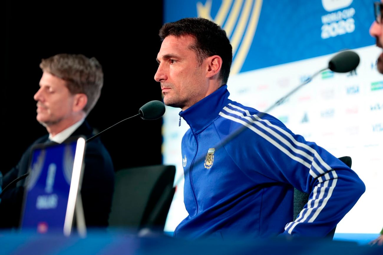"El equipo está en la buena línea. Hay margen de mejorar siempre", resaltó Lionel Scaloni en la previa del partido de Argentina con Austria. (Prensa selección)