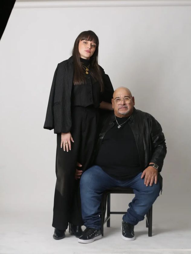 Roly Serrano y su novia Candelaria Saldaño Vicente.
