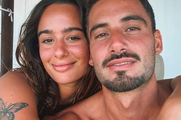 Flor Jazmín Peña junto a Nico Occhiato.