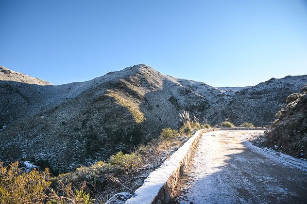 Nieve en el Camino del Cuadrado.