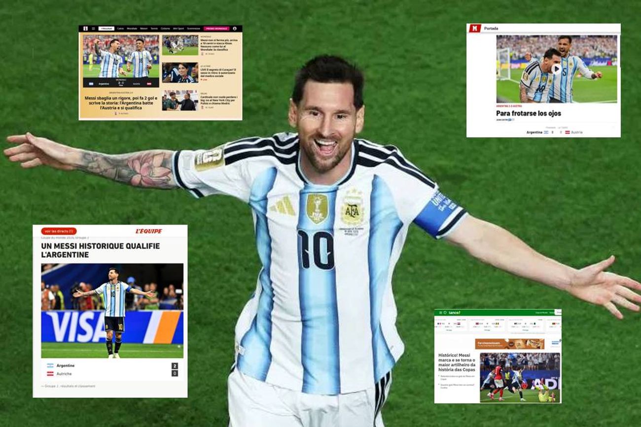 Lionel Messi en las portadas de la prensa mundial.