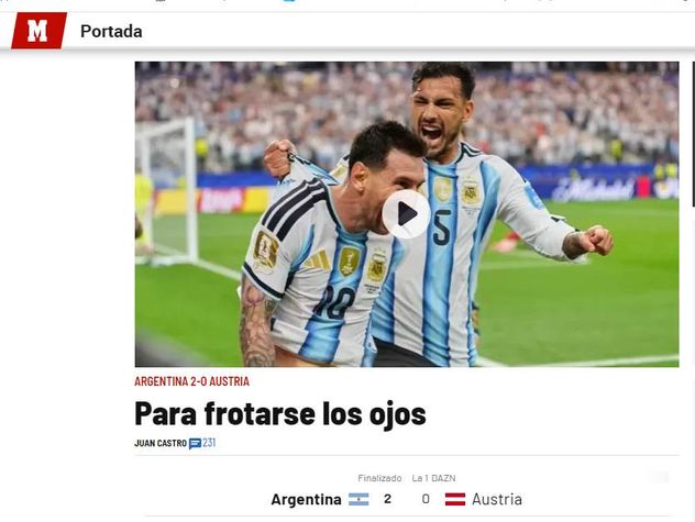 Lionel Messi en las portadas de la prensa mundial.