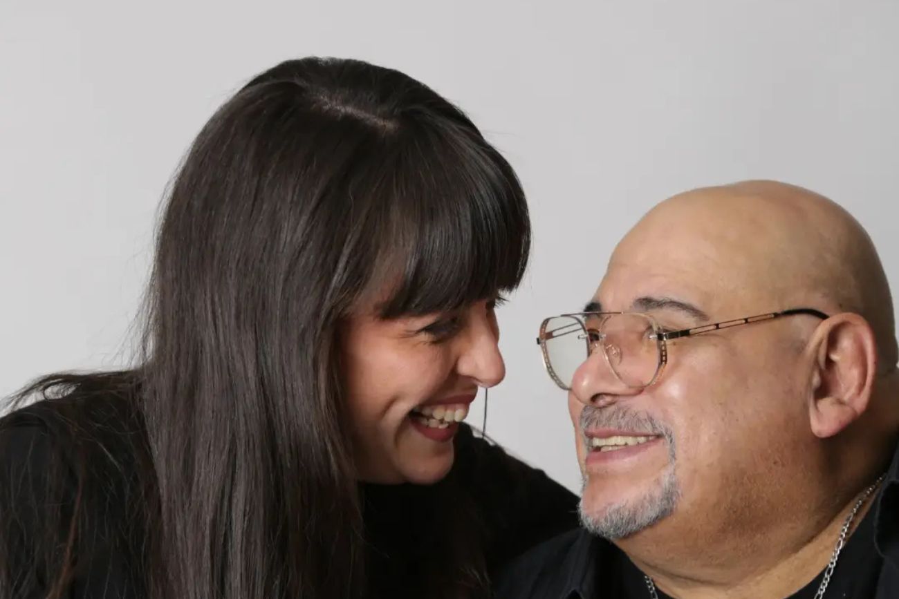 Roly Serrano y su novia Candelaria Saldaño Vicente.