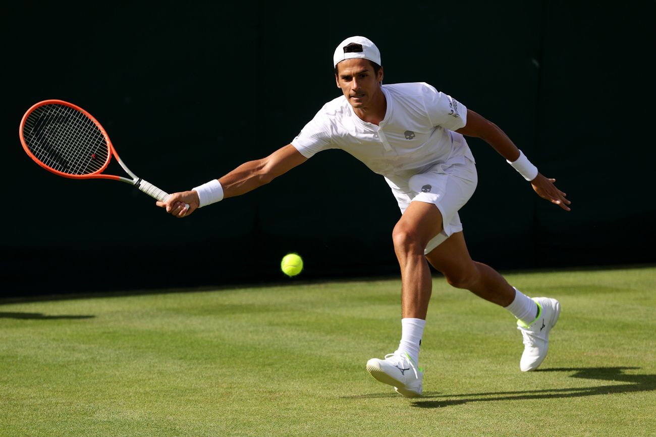 Federico Coria fue el único argentino en avanzar a la segunda ronda de la qualy de Wimbledon.
