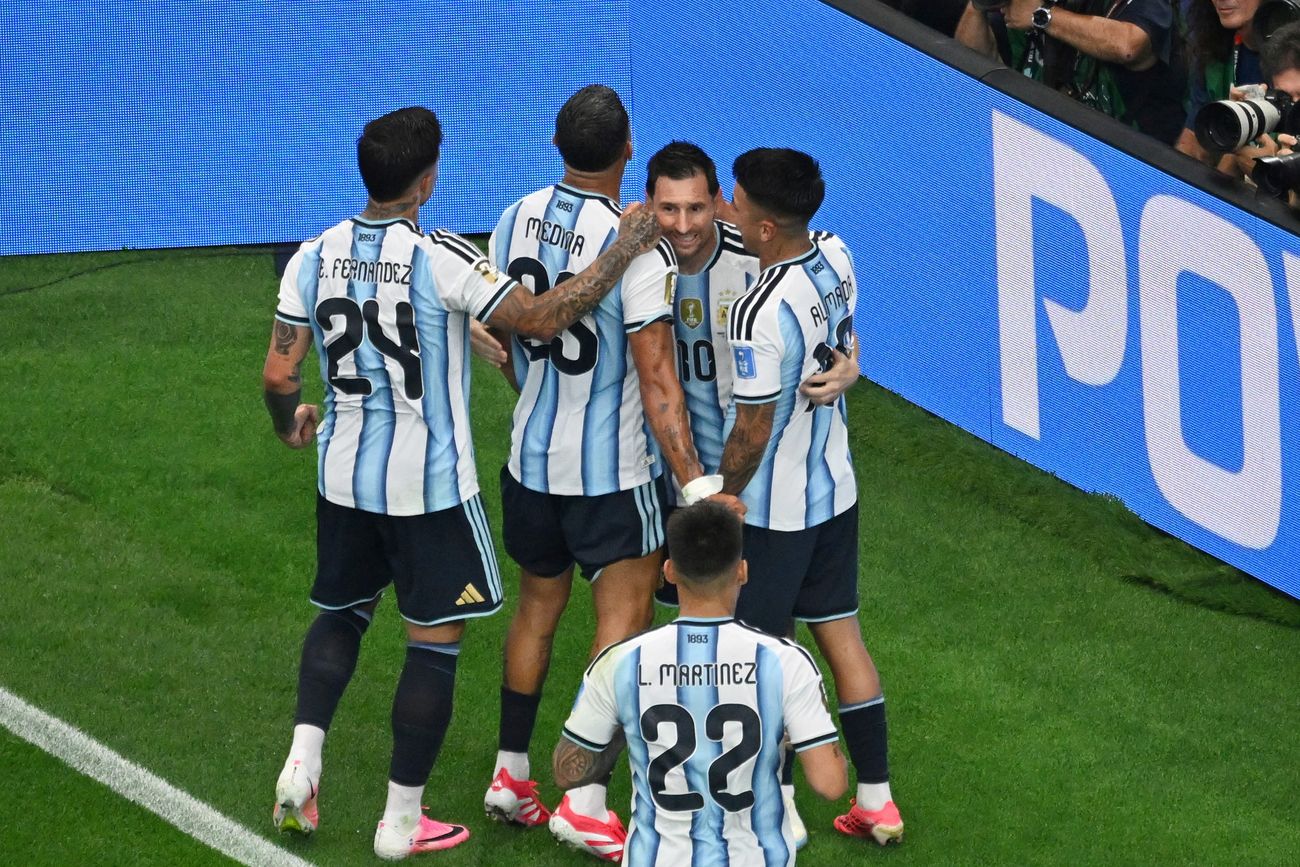 Messi y su gol ante Austria.
