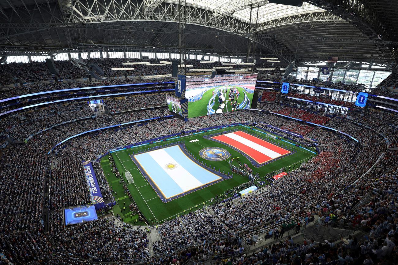 Argentina en su partido ante Austria.