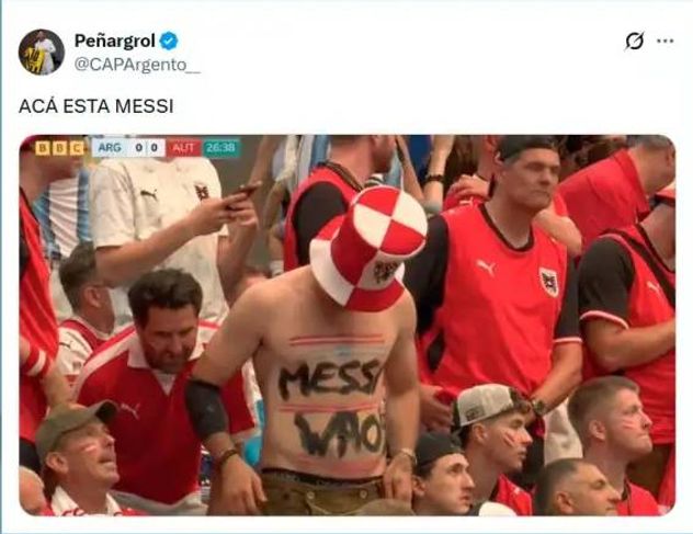 Los mejores memes de Messi y Argentina vs. Austria.