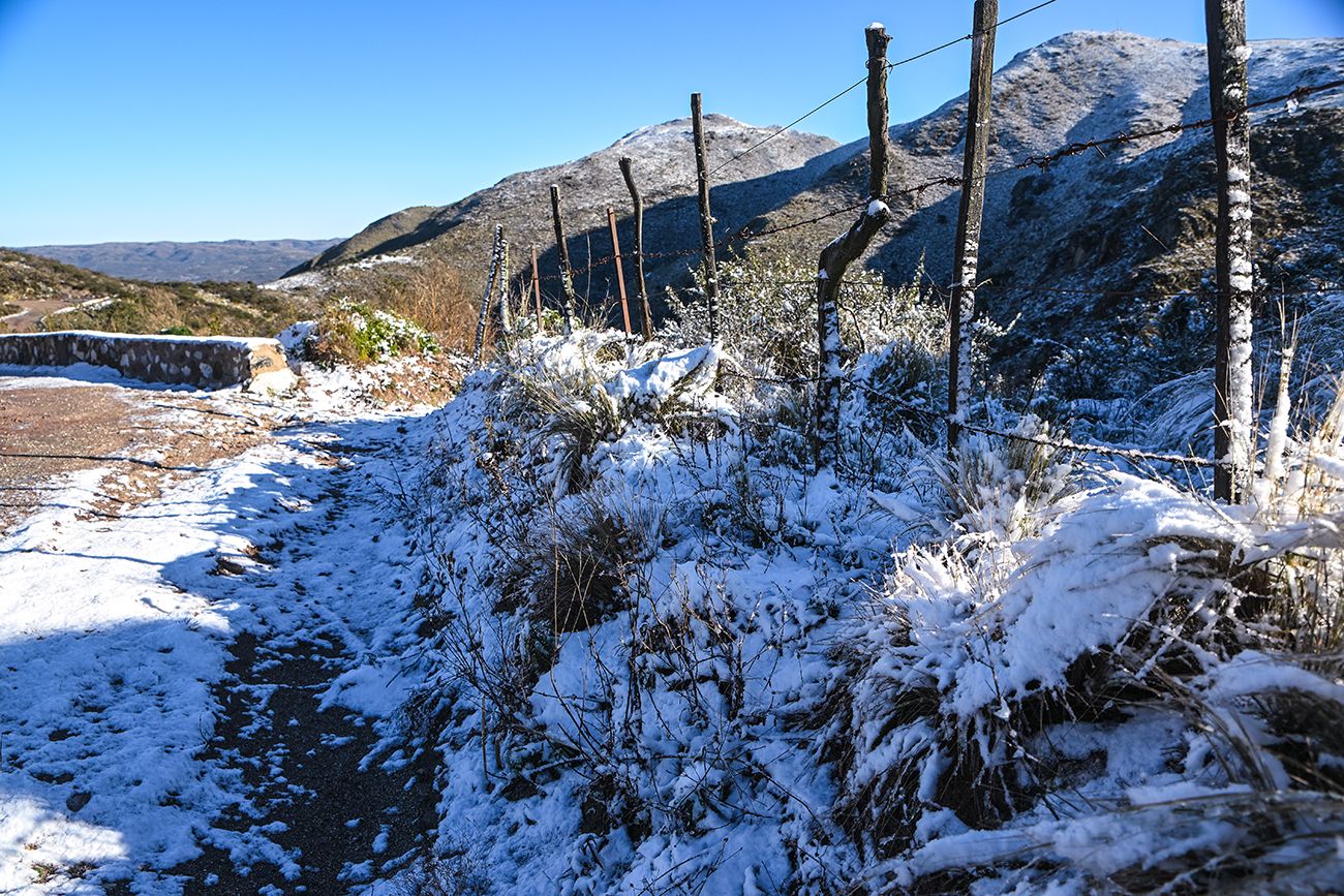 Nieve en el Camino del Cuadrado.