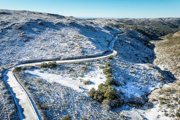 Nieve en el Camino del Cuadrado.