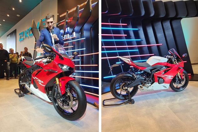 La Kove 450 RR puede alcanzar los 100 km/h en 4,2 segundos y desarrollar una máxima de 200 km/h. Pesa apenas 165 kilos.