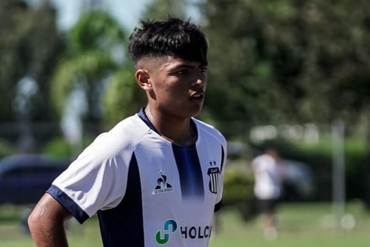 Valentino Correa, jugador de las inferiores de Talleres.