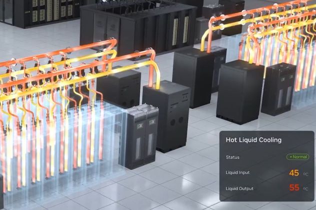 Nvidia presentó una tecnología que reduciría hasta 100% el uso de agua para enfriar centros de IA.