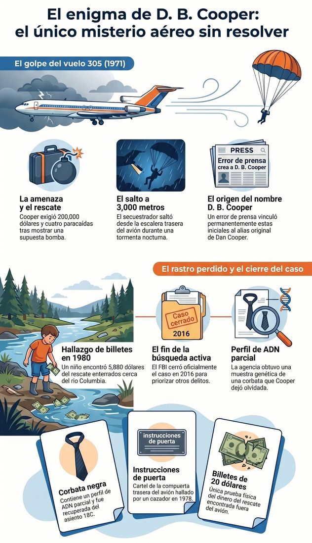 El enigma de D. B. Cooper.