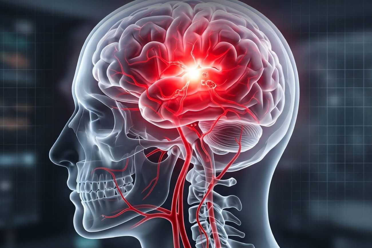 ACV. Imagen ilustrativa de un accidente cerebrovascular.