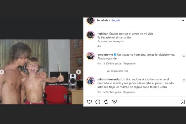 El mensaje de Fede, hermano de Gaspi.