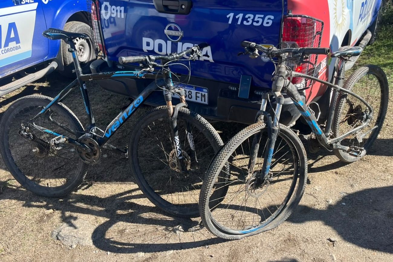 Las bicis que fueron recuperadas. (Policía)