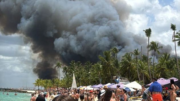 Incendio en el hotel Vivas Wyndham de Bayahíbe, República Dominicana.