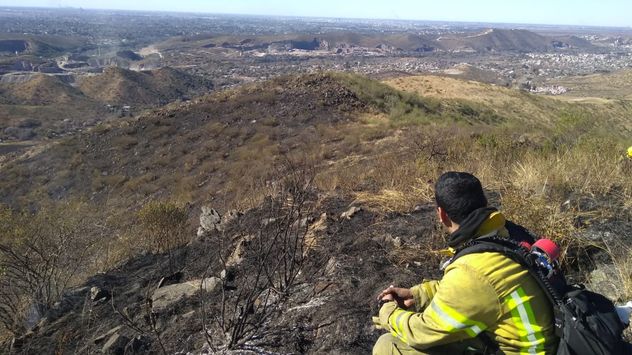 Tierra quemada. La desolución y el daño a la vista, tras el paso del fuego. El impacto ambiental acumulado a través de los años es enorme. 