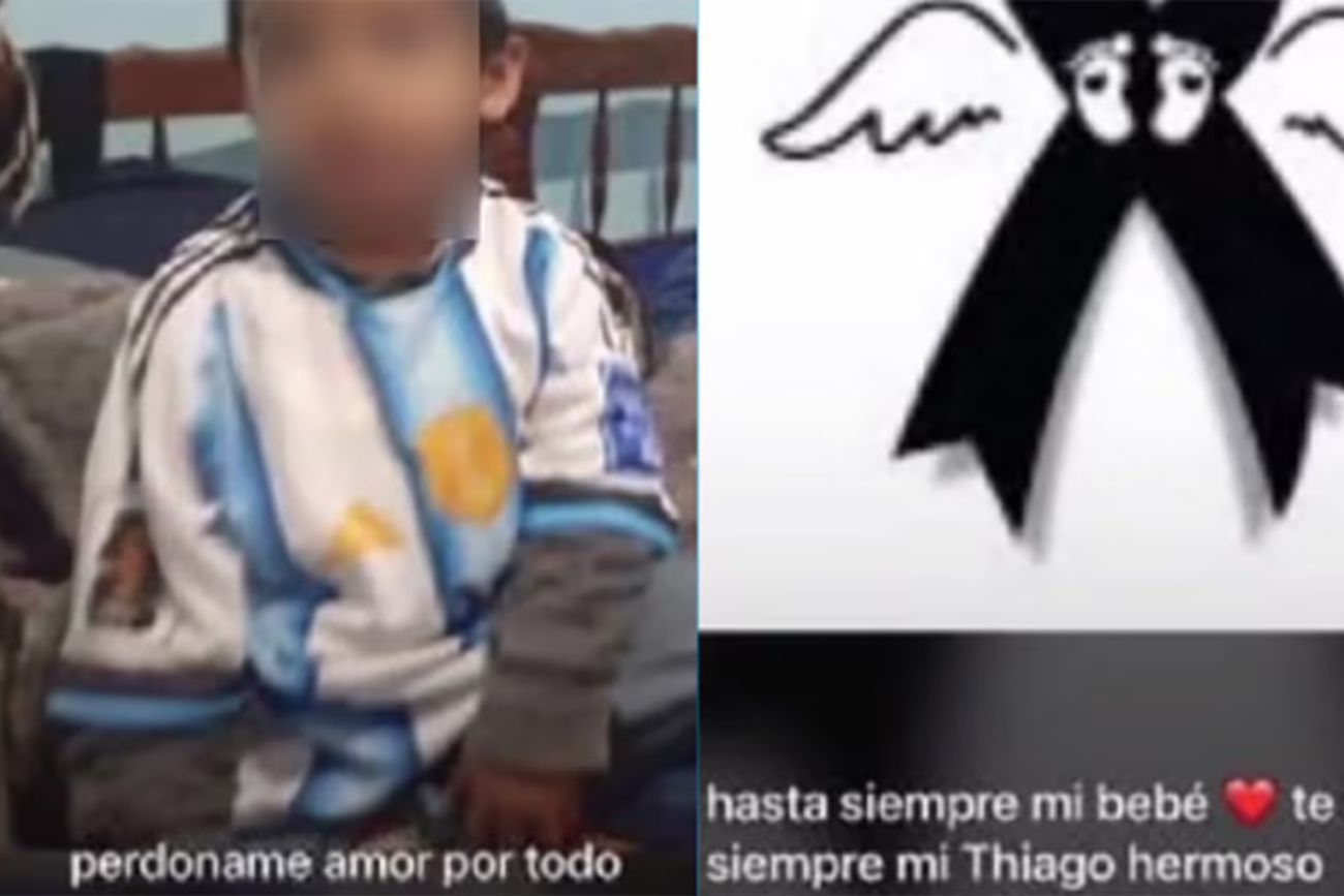 Thiago tenía 2 años, murió por presunto maltrato y su madre posteó un pedido de perdón antes de caer presa